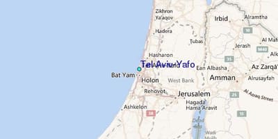 નકશો તેલ અવિવ yafo 